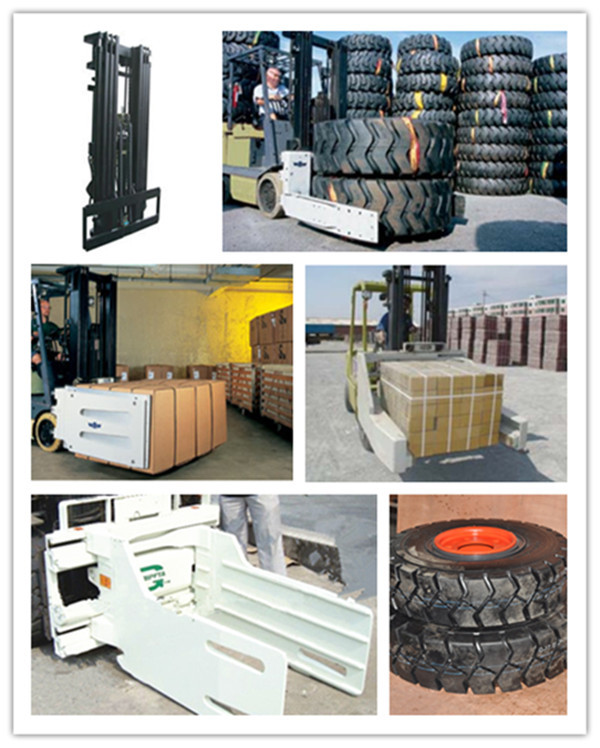 750mm Pad Size Forklift Truck Attachments Rotating Paper Roll Clamp