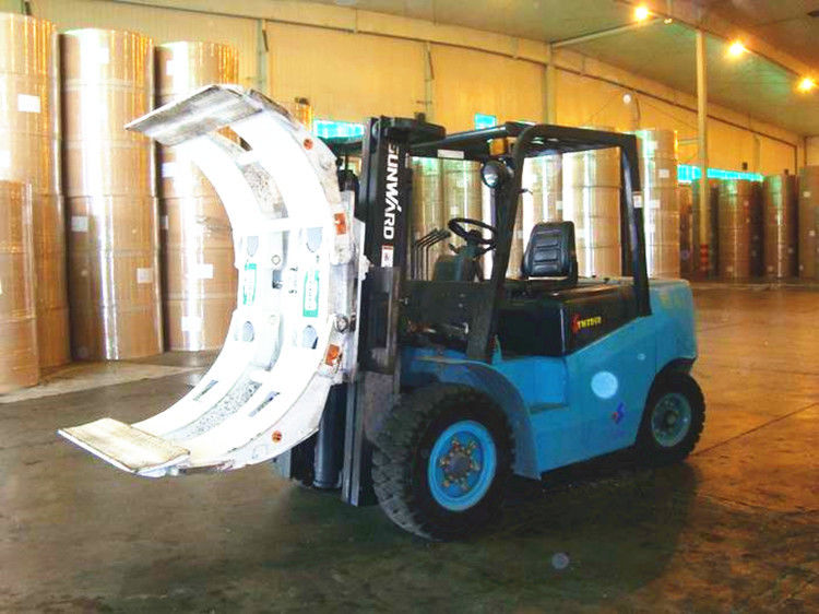 750mm Pad Size Forklift Truck Attachments Rotating Paper Roll Clamp